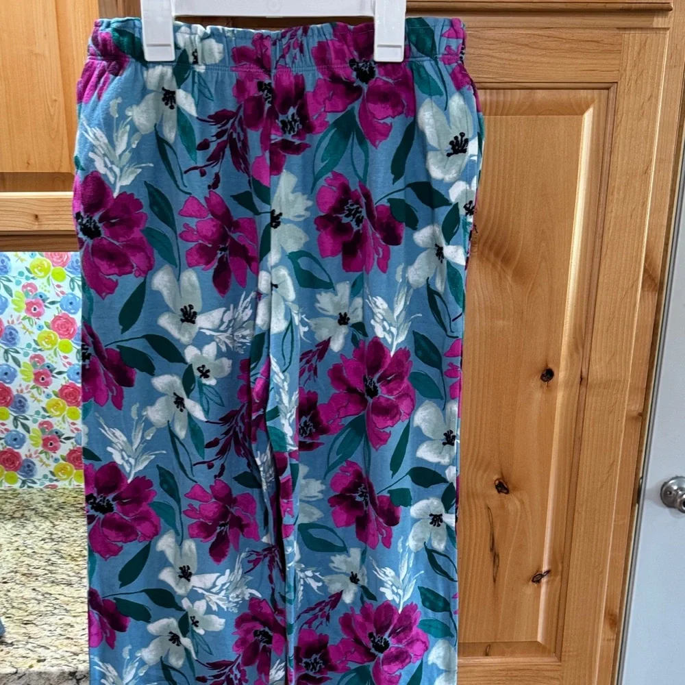 Carole Hochman 3 Piece Pajama Set Small Floral Lounge Sleepwear NWT - Picture 5 of 5